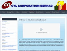 Tablet Screenshot of cylcorporation.com